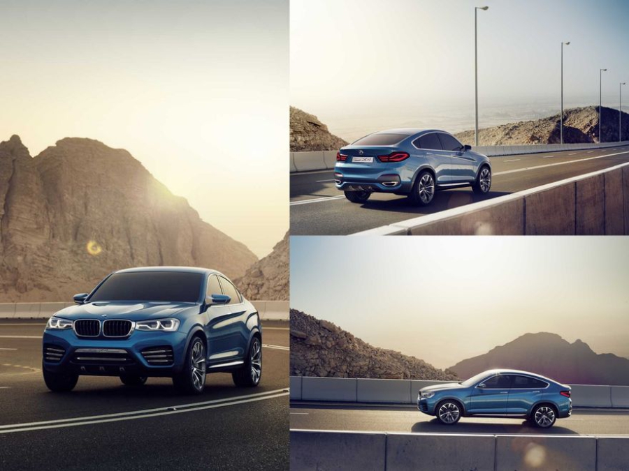 15 главных автоновинок 2014 года в Украине, коллаж BMW X4 Concept